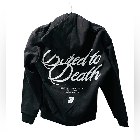 Authentic Bored Ape Yacht Club bayc Men's Hoodie Size Medium Skull - Picture 1 of 6